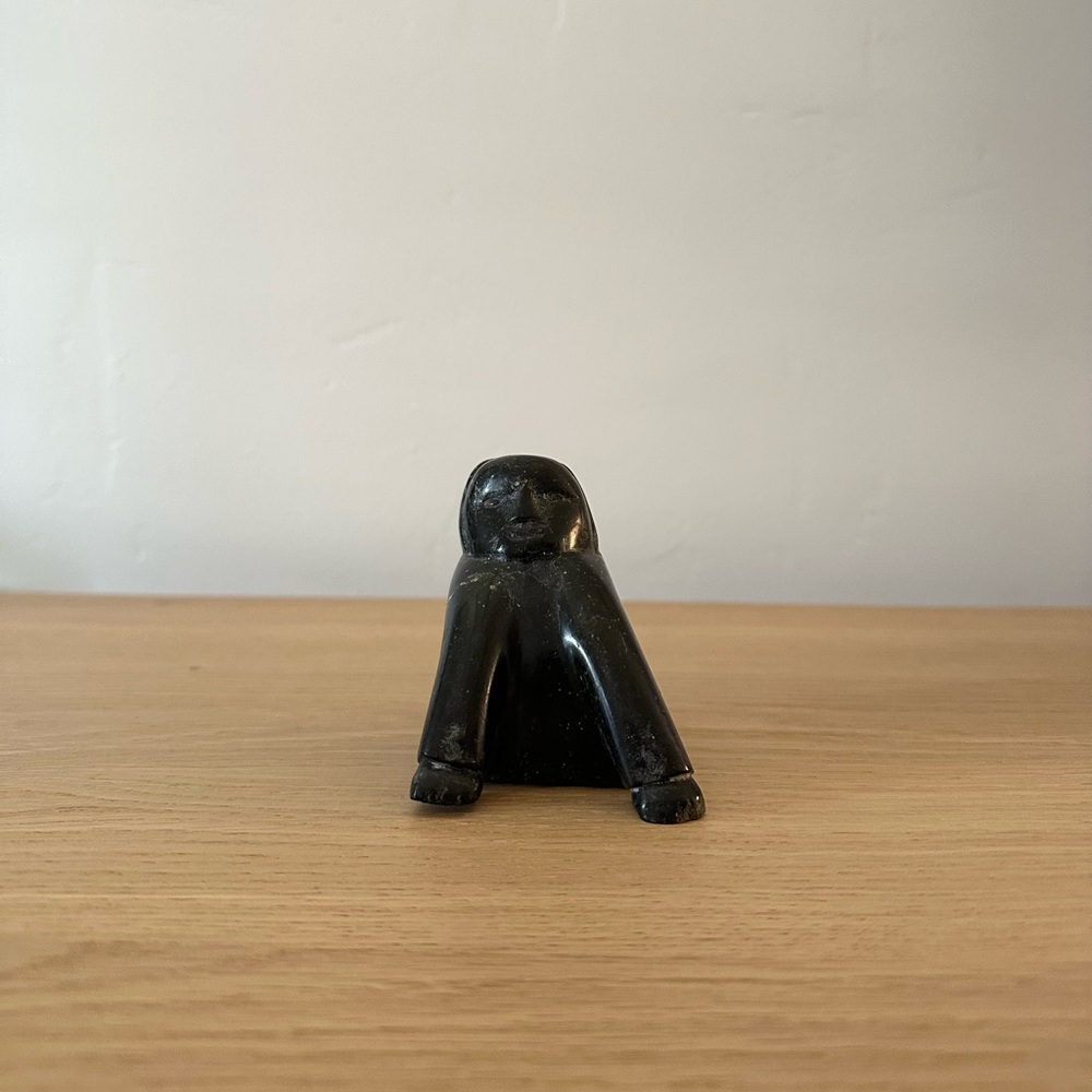 Vintage Wabi Sabi Stone Figurine from Japan